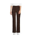 【送料無料】 ランズエンド レディース カジュアルパンツ ボトムス Women's Sport Knit High Rise Corduroy Bootcut Pants Rich coffee(4)