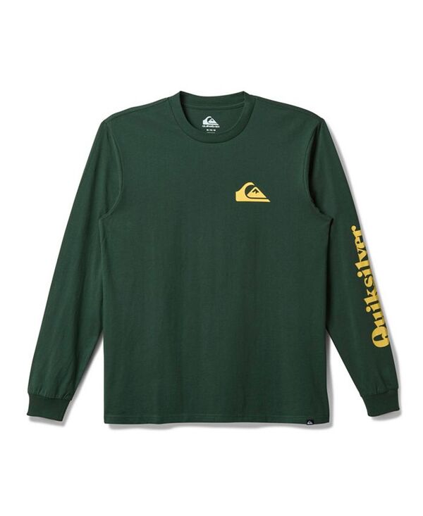 【送料無料】 クイックシルバー メンズ Tシャツ トップス Men's Twin Fin Mate Long Sleeve Tee Forest