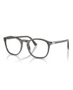 【送料無料】 ペルソル メンズ サングラス・アイウェア アクセサリー Men's Eyeglasses, PO3007VM Transparent Gray
