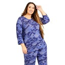 【送料無料】 アベニュー レディース ナイトウェア アンダーウェア Women's Hacci Camo Top Camo lilac