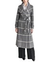 【送料無料】 ダナ キャラン ニューヨーク レディース ジャケット・ブルゾン アウター Women's Belted Wing-Collar Maxi Coat Graphite/Chiffon(4)