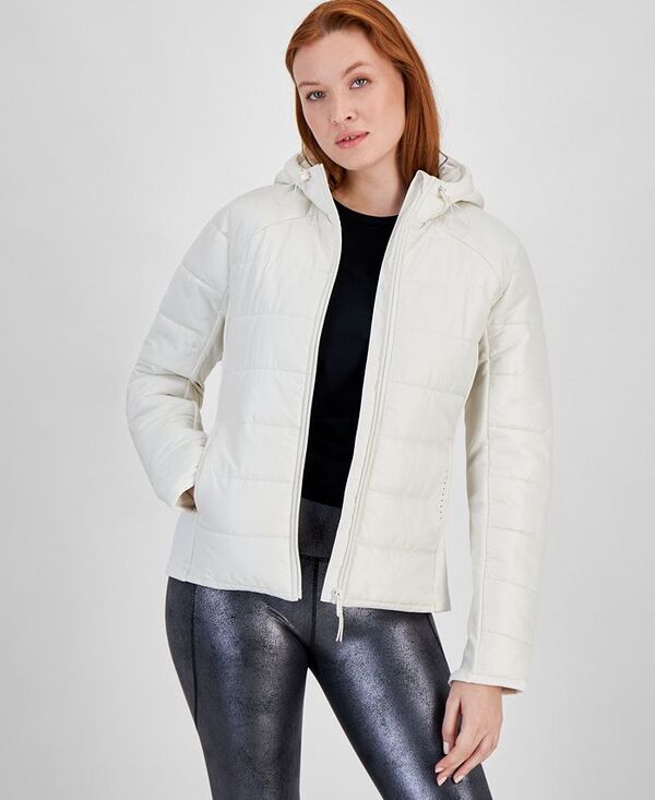 【送料無料】 イデオロギー レディース ジャケット・ブルゾン アウター Women's Hooded Puffer Jacket Tofu