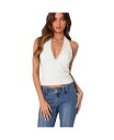 【送料無料】 アディクテッド レディース シャツ トップス Women's Carolyn Lacey Halter Top White
