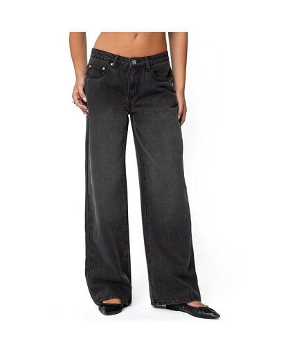 【送料無料】 アディクテッド レディース デニムパンツ ボトムス Women's 1980 Leopard Patch Low Rise Jeans Black-washed 【送料無料】 アディクテッド レディース デニムパンツ ボトムス Women's 1980 Leopard Patch Low Rise Jeans Black-washed