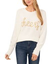 【送料無料】 セセ レディース ニット・セーター アウター Women's Long-Sleeve Cheers Script Sweater Antique White(4)