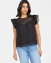 【送料無料】 On 34th レディース シャツ トップス Women's Illusion-Yoke Ruffled Cap-Sleeve Top Deep ...