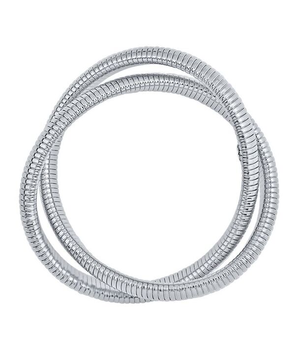 アンドノウディス レディース アクセサリー ブレスレット・バングル・アンクレット And Now This Interlocking Double Twisted Stretch Bracelet Silver シルバー
