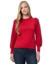 【送料無料】 ジョーンズニューヨーク レディース ニット・セーター アウター Women's Solid-Color Mixed-Stitch Sweater Rouge