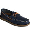 【送料無料】 スペリー メンズ デッキシューズ シューズ Men's Leeward 2-Eye Slip-On Boat Shoes Navy