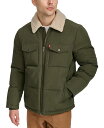【送料無料】 リーバイス メンズ ジャケット・ブルゾン アウター Men's Aviator Puffer Jacket Olive(4)