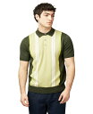 【送料無料】 ベンシャーマン メンズ ポロシャツ トップス Men's Regular-Fit Sweater-Knit Stripe Polo Shirt C...