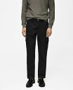 【送料無料】 マンゴ メンズ デニムパンツ ボトムス Men's Cargo Jeans Black denim