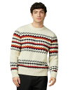 【送料無料】 ベンシャーマン メンズ ニット・セーター アウター Men's Fair Isle Crew Neck Sweater Ivory(4)