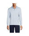 【送料無料】 ランズエンド メンズ ポロシャツ トップス Men's Long Sleeve Rapid Dry Polo Shirt Blue