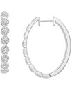 【送料無料】 ラップド イン ラヴ レディース ピアス・イヤリング アクセサリー Diamond Hoop Earrings (1 ct. t.w.) in 1...
