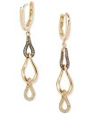 【送料無料】 ル ヴァン レディース ピアス・イヤリング アクセサリー Chocolate Diamond & Nude Diamond (1/3 ct. t....