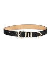 【送料無料】 コールハーン レディース ベルト アクセサリー Women's Modern Triple Keeper Beveled Edge Leather...
