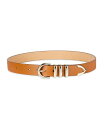 【送料無料】 コールハーン レディース ベルト アクセサリー Women's Modern Triple Keeper Beveled Edge Leather...