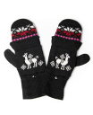 【送料無料】 シンプリーナチュラル レディース 手袋 アクセサリー Alpaca Glittens Gloves Black