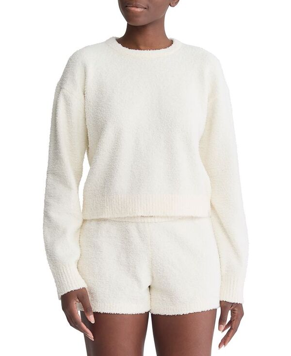 ReVida ŷԾŹ㤨֥Х󥯥饤 ǥ  ѡå ץ饹 å  åץ Calvin Klein Women's Cropped Plush Lounge Sweatshirt Ivory ܥ꡼פβǤʤ12,480ߤˤʤޤ