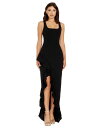 【送料無料】 ドレスザポプレーション レディース ワンピース トップス Women's Charlene Ruffled High-Low Gown Black