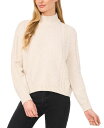 【送料無料】 セセ レディース ニット・セーター アウター Women's Mock Neck Cable-Knit Drop-Shoulder Sweater Birch(4)