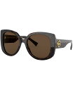 ヴェルサーチ ヴェルサーチ レディース サングラス・アイウェア アクセサリー Sunglasses VE438756-X DARK HAVANA/BROWN