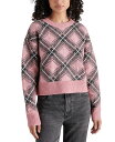 【送料無料】 スティーブ マデン レディース ニット・セーター アウター Women's Becka Argyle Plaid Crewneck Sweater...