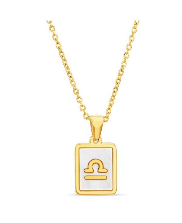 【送料無料】 ケンジー レディース ネックレス・チョーカー・ペンダントトップ アクセサリー Gold-Tone Tag Zodiac Sign Pendant Necklace Libra