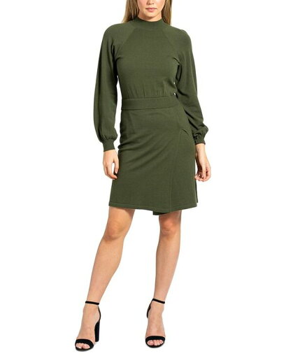 【送料無料】 サムエデルマン レディース ワンピース トップス Women's Mock Neck Long-Sleeve Sweater Dress Loden 【送料無料】 サムエデルマン レディース ワンピース トップス Women's Mock Neck Long-Sleeve Sweater Dress Loden