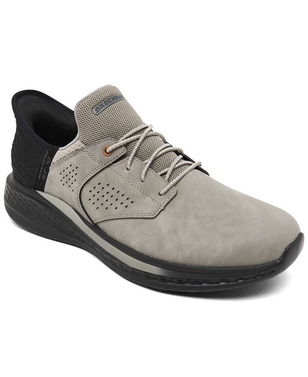 【送料無料】 スケッチャーズ メンズ スニーカー シューズ Men's Slip-ins Relaxed Fit: Slade - Macklin Casual Sneakers from Finish Line Cement