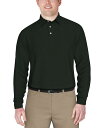 【送料無料】 ピージーエーツアー メンズ ポロシャツ トップス Men's Long Sleeve Performance Feeder Stripe Polo Shirt Dark Sea Hthr(4)