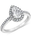 【送料無料】 バッジェリーミシュカ レディース リング アクセサリー IGI Certified Lab Grown Diamond Pear-Shaped H...