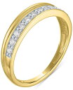 【送料無料】 フォーエバー グロウン ダイヤモンズ レディース リング アクセサリー Lab-Grown Diamond Faux-Stack Ring (1/4 ct. t.w.) in 10k Yellow Gold Yellow Gold
