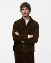【送料無料】 マンゴ メンズ シャツ トップス Men's Pockets Detail Corduroy Overshirt Brown