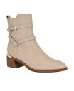 【送料無料】 カルバンクライン レディース ブーツ・レインブーツ シューズ Women's Jasen Block Heel Almond Toe Dress Booties Light Natural(4)