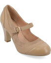 【送料無料】 ジュルネ コレクション レディース パンプス シューズ Women's Siri Round Toe Mary Jane Pumps Tan(4)