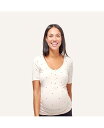 【送料無料】 ノム レディース ナイトウェア アンダーウェア Maternity Rhys PJ Tee Gardenia Dot