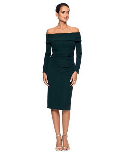 【送料無料】 エスケープ レディース ワンピース トップス Petite Gathered-Waist Off-The-Shoulder Dress Pine 【送料無料】 エスケープ レディース ワンピース トップス Petite Gathered-Waist Off-The-Shoulder Dress Pine