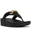 【送料無料】 フィットフロップ レディース サンダル シューズ Women's Lulu Chunky Snaffle Leather Toe-Post Sandals Black