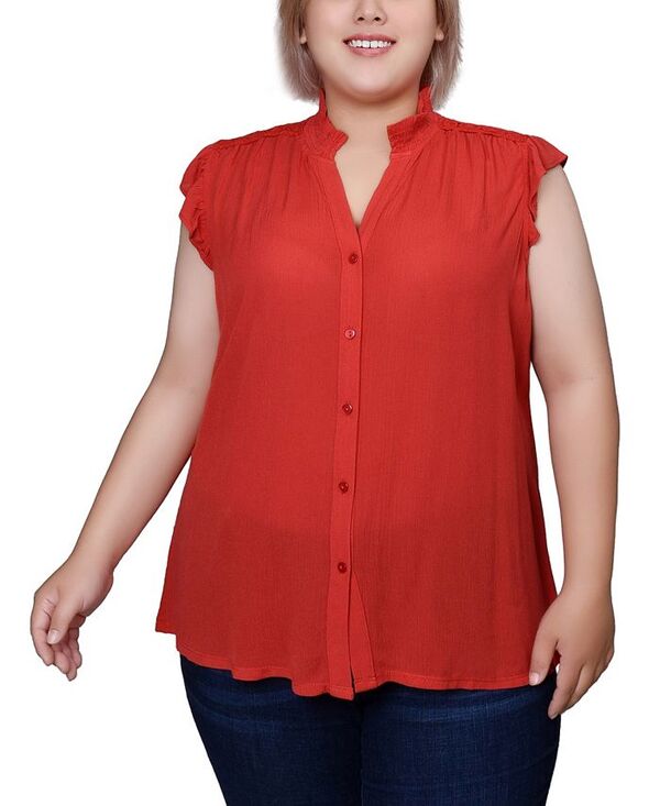 ニューヨークコレクション レディース トップス シャツ プラスサイズ ブラウス NY Collection Plus Siz..