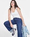 【送料無料】 On 34th レディース タンクトップ トップス Women's Scoop-Neck Sleeveless Longline Tank Top...