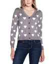 【送料無料】 ベルディーニ レディース ニット・セーター アウター Women's Hearts Jacquard Cardigan Sweater Heath...