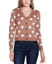 【送料無料】 ベルディーニ レディース ニット・セーター アウター Women's Hearts Jacquard Cardigan Sweater Iced ...