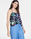 【送料無料】 On 34th レディース シャツ トップス Women's Printed Knot-Front Tank Intrepid Blue(4)