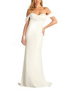 【送料無料】 タダシショージ レディース ワンピース トップス Women's Amishta Off-The-Shoulder Crepe Gown Ivor...