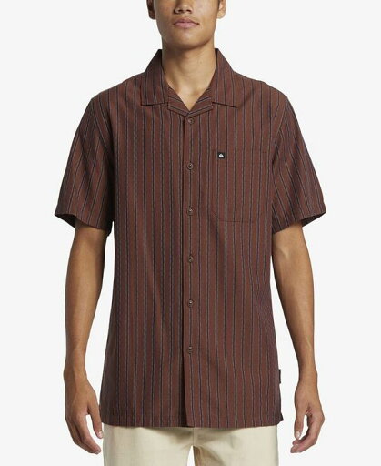 【送料無料】 クイックシルバー メンズ シャツ トップス Men's Casa Classics Short Sleeve Shirt Brown Ston 【送料無料】 クイックシルバー メンズ シャツ トップス Men's Casa Classics Short Sleeve Shirt Brown Ston