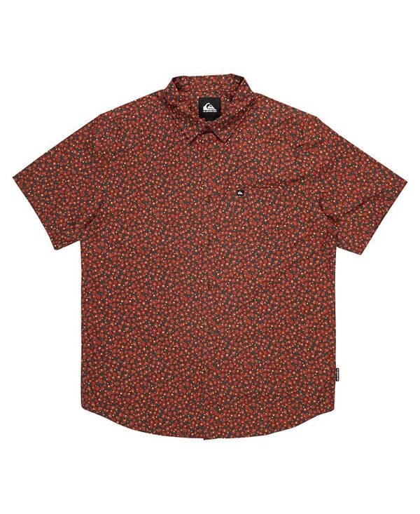 クイックシルバー メンズ トップス シャツ Quiksilver Men's Apero Classic Short Sleeve Shirt Henna ..