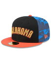 【送料無料】 ニューエラ メンズ 帽子 アクセサリー Men's Black Oklahoma City Thunder 2024/25 City Edition 59FIFTY Fitted Hat Black(4)