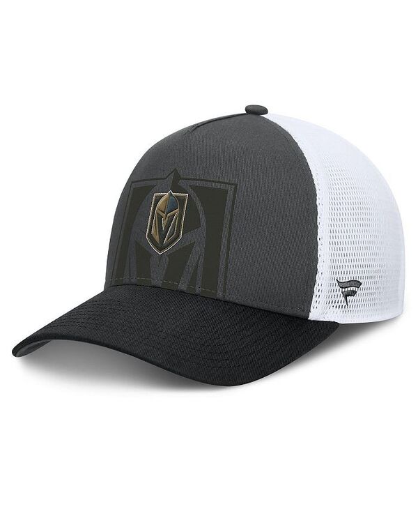 【送料無料】 ファナティクス メンズ 帽子 アクセサリー Men's Gray/Black Vegas Golden Knights Authentic Pro A-Frame Rink Adjustable Hat Gray Black